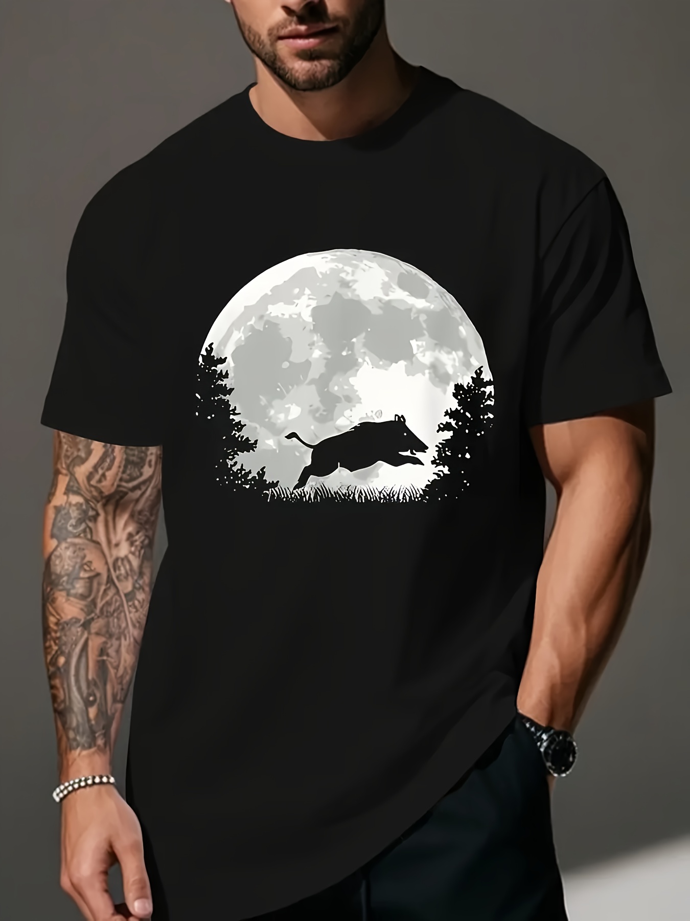 Outdoor Hunting Prints - تي شيرت رجالي بتصميم 